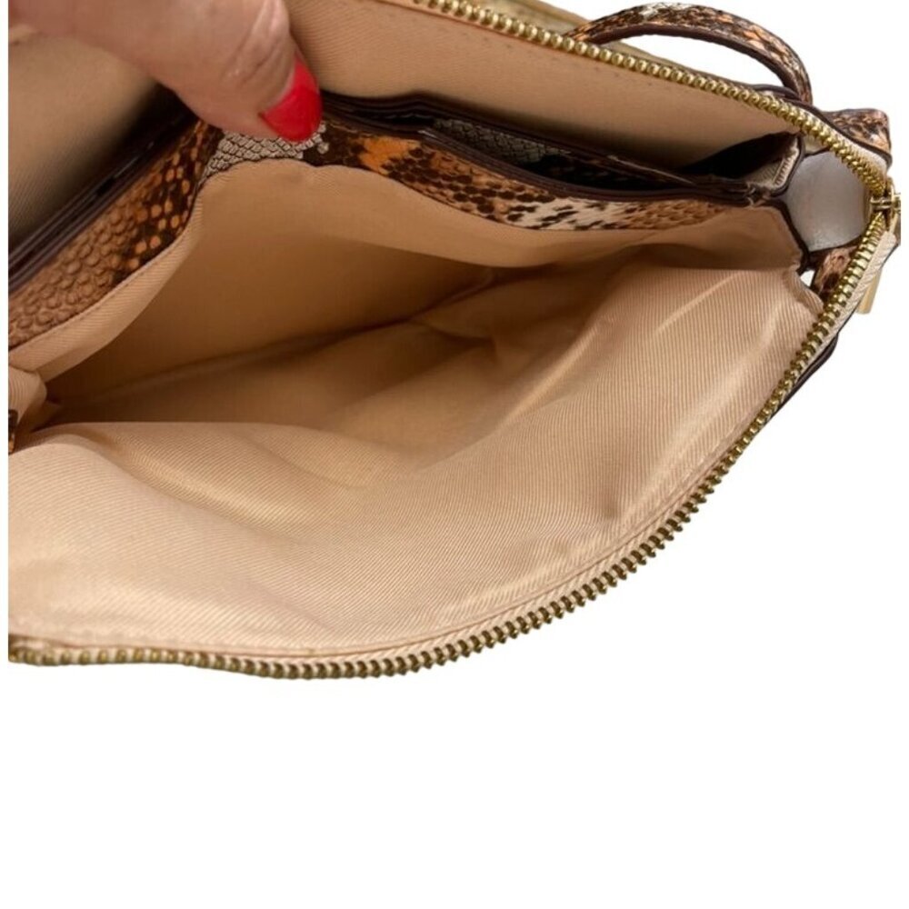 A New Day Faux Snakeskin Crossbody/Clutch Bag Adjustable Strap & Zip Closure - Picture 11 of 11